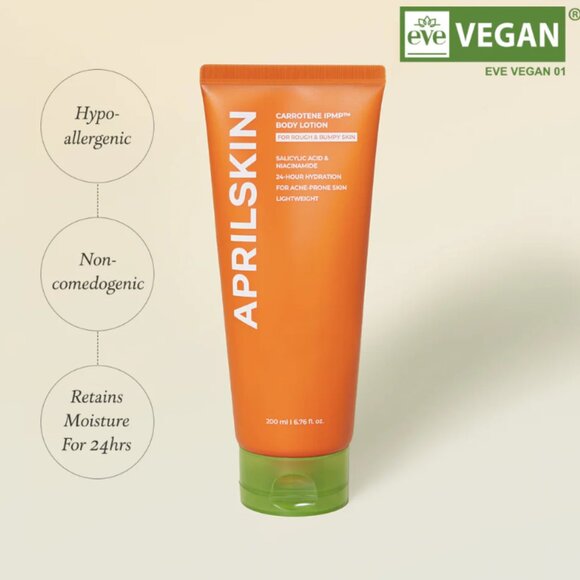 Aprilskin Carrotene IPMP™ Soothing Body Lotion- Vegan -Korean Skincare! - Picture 1 of 5